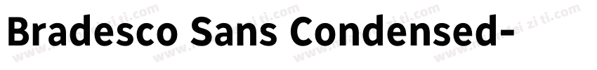 Bradesco Sans Condensed字体转换